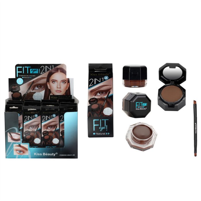 Kiss Beauty Eyebrow Powder Gel Eyeliner Eyebrow Gel Eyeliner Natural A Single Gram Weighs 11 Grams Factory wholesale - Image 2